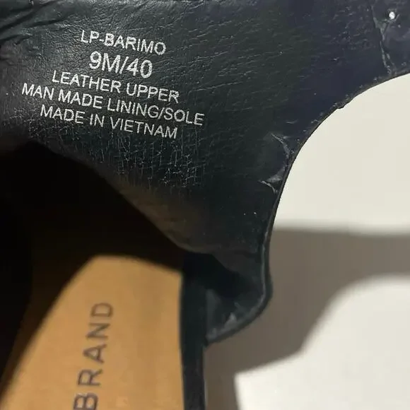 Lucky Brand Black Leather Open-Toe Sandals • Women’s Size 9 • Casual Chic - Picture 2 of 7